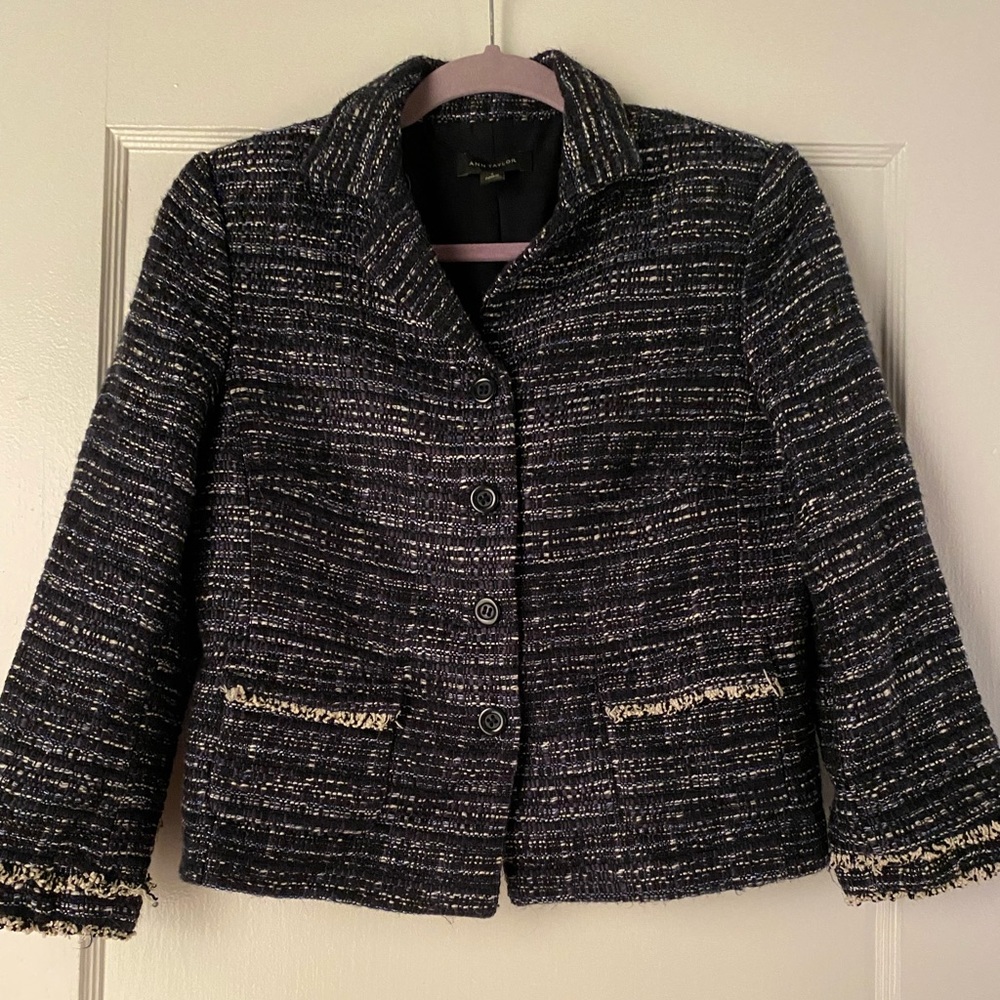 Ann Taylor multi blue blazer